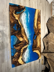 Thủ công gỗ cứng Bảng Gỗ hàng đầu với nhựa Epoxy thích hợp cho phòng ăn nhà bếp quán cà phê phòng chờ và Boutique sảnh khách sạn - Product Image 2