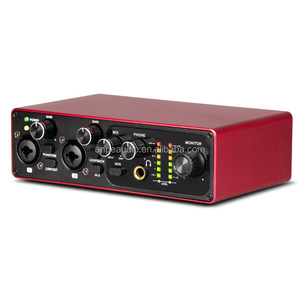 演播室录音用2通道USB音频接口外部乐器音频声卡混音器产品 - Product Image 1
