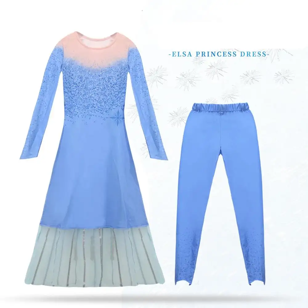 Hya94 fantasia infantil frozen, vestido de princesa elsa para festa de aniversário 2019