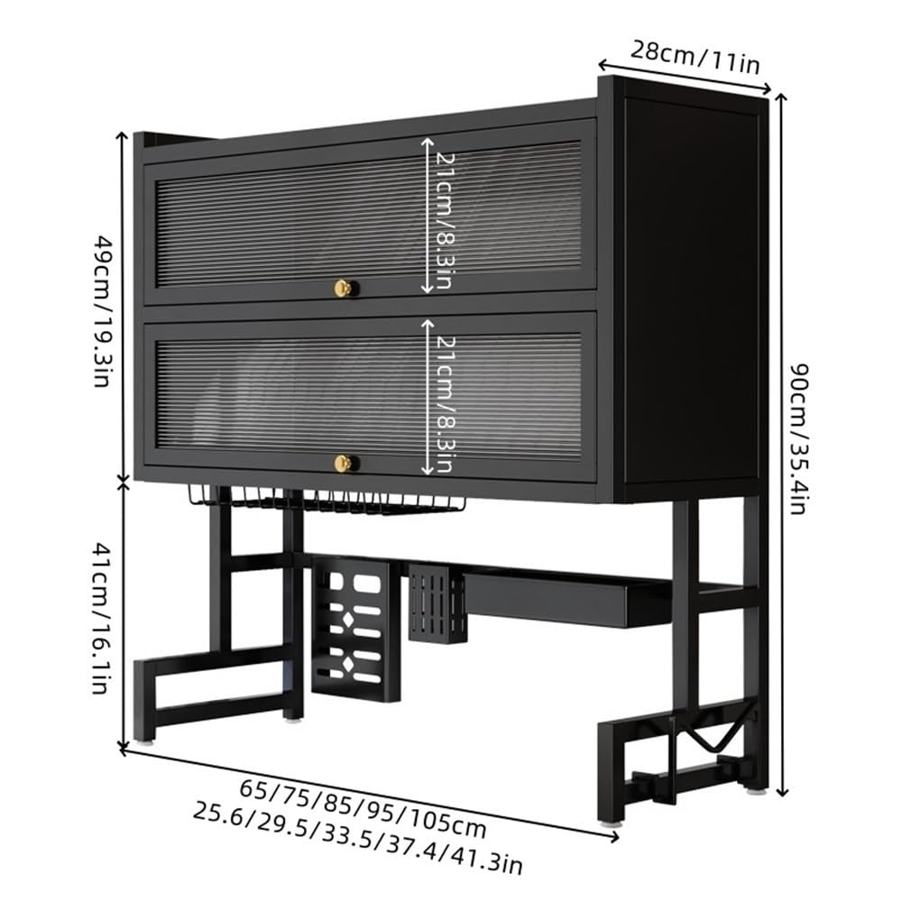 Black*2-tiers*W105CM
