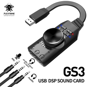 Plextone <strong>USB</strong> Sound Card Virtual 7.1ch Sound Card <strong>USB</strong> <strong>Audio</strong> Sound Card GS3 - Product Image 3