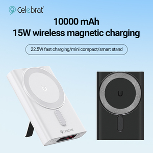 PD 22,5 W Carga magnética súper rápida Bancos de energía móviles 10000mAh Salida de entrada tipo C con soporte Banco de energía magnético - Product Image 3