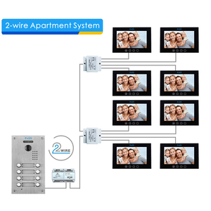 Ailitech-sistema de intercomunicación para puerta de apartamento, monitor 2 para exteriores de 10 pulgadas, citofono portero de 4 cables - Product Image 2