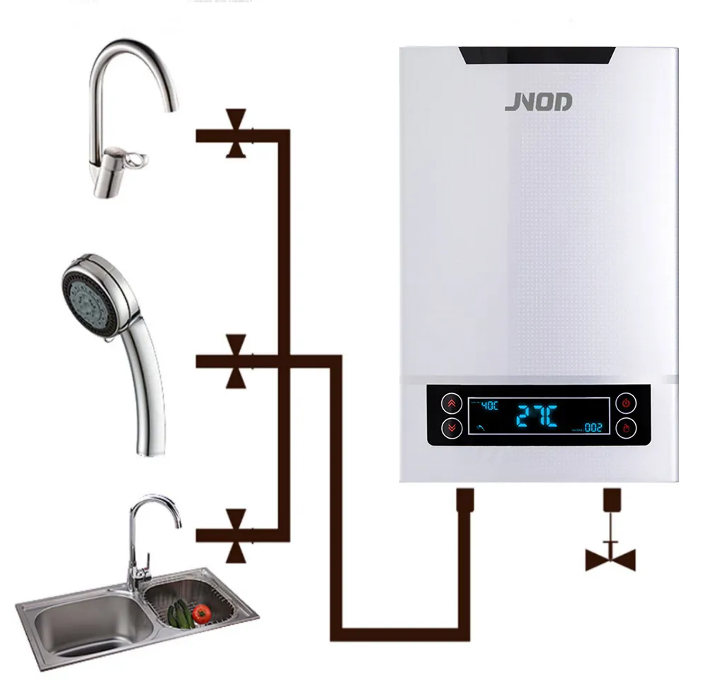 家庭用タンクレス電気温水器インスタント電気温水器間欠泉シャワー用