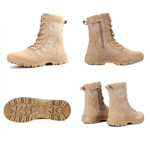 Trọng Lượng Nhẹ Thoáng Khí Ngoài Trời Nhà Máy Da Lộn Không Thấm Nước Da Khởi Động OEM ODM Tùy Chỉnh Người Đàn Ông Của Chiến Thuật Khởi Động - Product Image 6