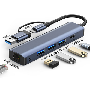 Factory OEM 4/<strong>5</strong>/6/7/<strong>8</strong>/10/11 in 1 Usb Hub <strong>Adapter</strong> for Desktop Multiport HDMI RJ45 Compatible Usb-c Hub with SSD Reader - Product Image 1