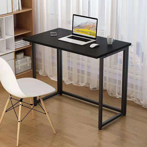 Escritorio de ordenador para el hogar y la Oficina, diseño simple, marco de metal, escritorio superior de madera, mesa de ordenador - Product Image 4