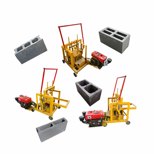 Máquina de fabricación de bloques de hormigón, máquina de bloques de pavimentación y ladrillos huecos con PLC y motor para procesamiento de moldes de arena - Product Image 1