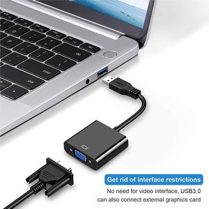USB 3.0转VGA适配器、USB 3.0转VGA 1080P适配器 (公对母) 、多显示器外部视频图形卡电缆 - Product Image 2