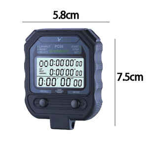 Profession eller Schiedsrichter LCD Timer Digital Stopawtch Drei Reihen 30 Track asic Silent Stoppuhr Großes Display für Schwimmsport arten - Product Image 3