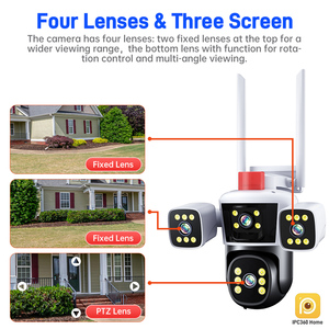 12MP 3 schermi telecamera Wireless Wifi esterno Video Cmos di rete Ptz telecamera di rilevamento del movimento allarme di sicurezza domestica telecamera systrem - Product Image 2