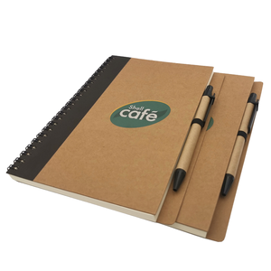 Promotional Notes Kraft Paper <strong>Notebook</strong> Custom <strong>Notebook</strong> Spiral <strong>With</strong> Pen Custom Journal <strong>Notebook</strong> - Product Image 1