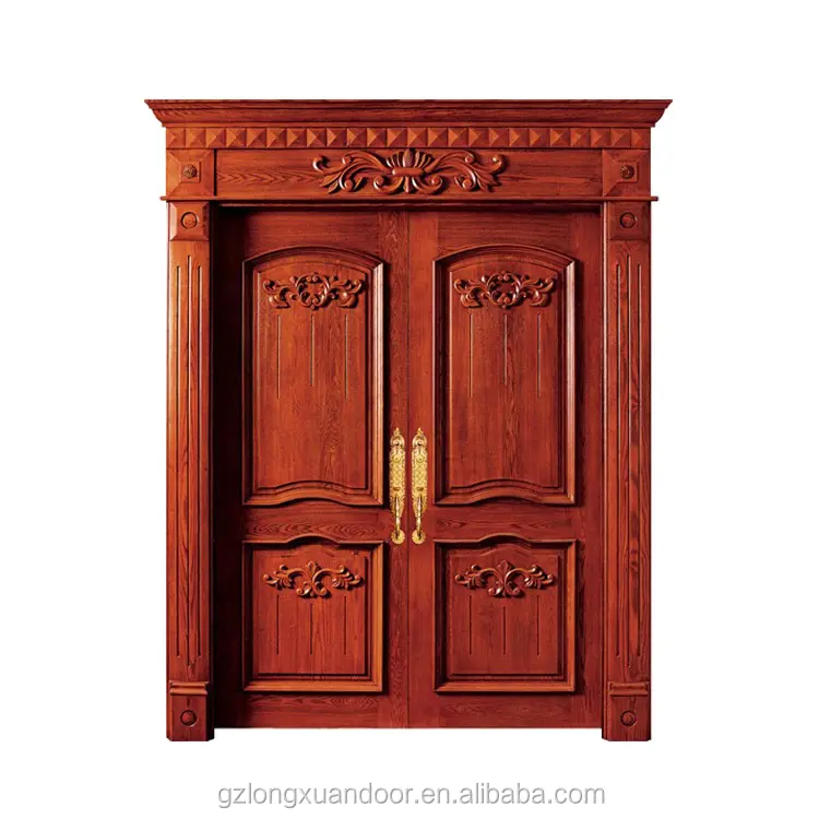 Portes extérieures antiques en bois de maghogie Inde ancienne porte en bois chinoise ancienne porte ancienne antique