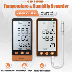 AIKESI GSP-70/80 Pro Digital <strong>Temperature</strong> and Humidity <strong>Data</strong> <strong>Logger</strong> With Extended Probe and <strong>External</strong> <strong>Sensor</strong> Connection - Product Image 5