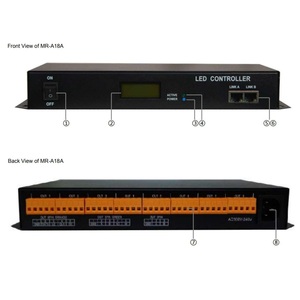 Artnet Ethernet DMX RGB светодиодный контроллер ПК онлайн контроллер для пикселей UCS512 и SPI WS2811 UCS1903 APA102C SK6812 WS2812B - Product Image 1