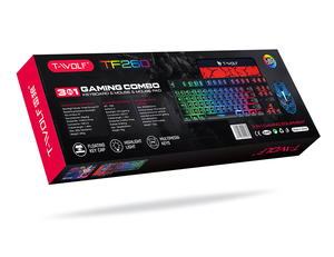 TF260 Wirled 87 Keys LED Backlit Game <strong>Keyboard</strong> and Mouse <strong>Combos</strong> Home Notebook <strong>Desktop</strong> <strong>Computer</strong> Latest Gaming <strong>Keyboard</strong> Mouse Set - Product Image 6