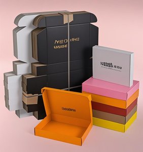 Takı ve kozmetik için 9x6x3 inç oluklu posta gönderim kutusu küçük nakliye kutusu - Product Image 4