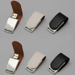 Venta al por mayor colorido PU cuero USB Flash Drive logotipo personalizable 2,0 interfaz 4GB a 128GB almacenamiento 2,0/3,0 disco USB - Product Image 2