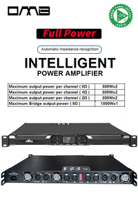PFA302 Digital Audio Class <strong>D</strong> <strong>2</strong> Channels OLED Display Power 8&Omega; <strong>300</strong> Watt Professional Active Speaker Amplifier Module - Product Image 3