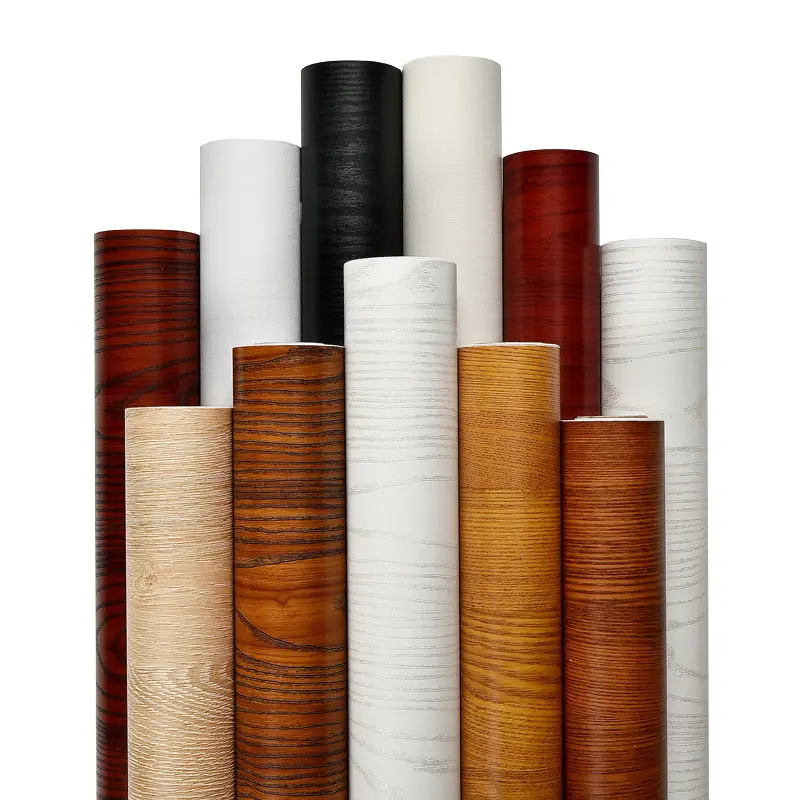 Umwelt freundliche PVC-Holzmaserung Vinyl folie Dekor folie für Möbel abdeckung PVC-Aufkleber papier 610 ~ 1220 mm
