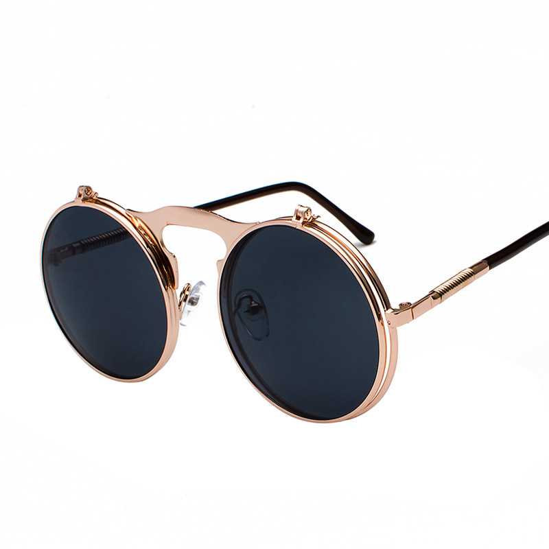 Rose gold frame-gray lenses-c3
