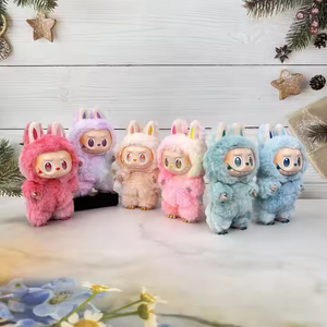 Scannable Blind Mystery Boxes Labubu V3 Gradient Color Plush Doll Pendant Series Anti-counterfeiting Animals <strong>Verification</strong> <strong>Code</strong> - Product Image 1