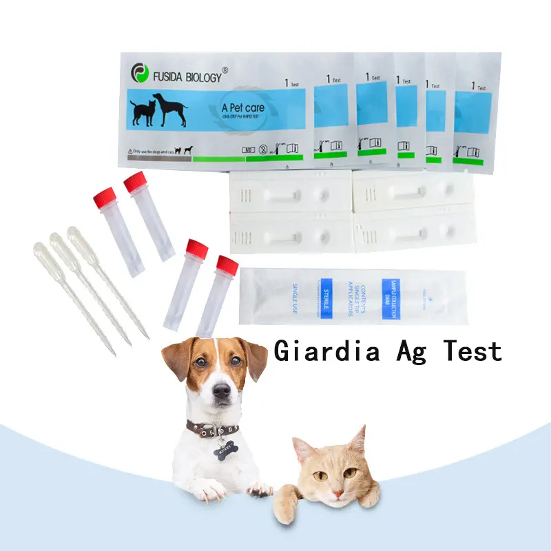 100% hassas Iso onaylı hızlı tanı Pet Giardia Ag tanı testi Elisa seti