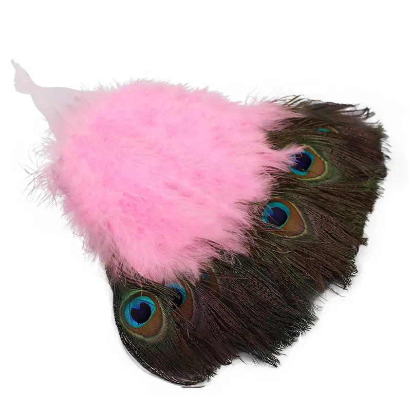 Wholesale Best Selling peacock Feather Turkey Feathers hand fan feather fans ostrich for Decoration