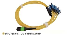 Customized 8 Core 12 Core 24 Core Multimode OM3 OM4 MPO <strong>MTP</strong> <strong>Trunk</strong> Cable Fiber Optic Patch Cord - Product Image 3