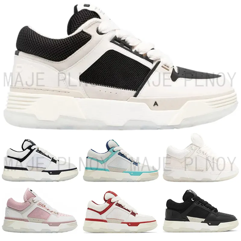 Designer Luxe MA-1 Blanc Noir Cuir Caoutchouc Casual Chaussures Designer Trainer Chaussures Hommes Marche Style Chaussures