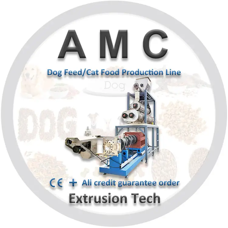 Extrusora de alimento para perros de larga vida útil, equipo de fabricación, secador de alimento para peces, extrusora de alimentos para mascotas