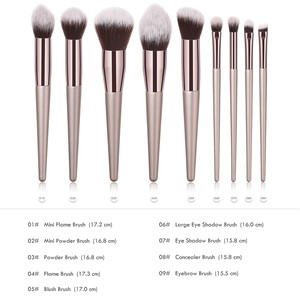 18Pcs 20Pcs Brochas De Maquillaje Kabuki Bàn Chải Trung Quốc Biểu Tượng Tùy Chỉnh Bằng Gỗ Tự Nhiên Xử Lý Nền Tảng Trang Điểm Bàn Chải Thiết Lập - Product Image 4