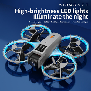 MILI 2025 WiFi FPVリモコンクアッドコプターLEDライト付きデュアルカメラ4.3インチリモコンスクリーン付き無人ドローン - Product Image 3