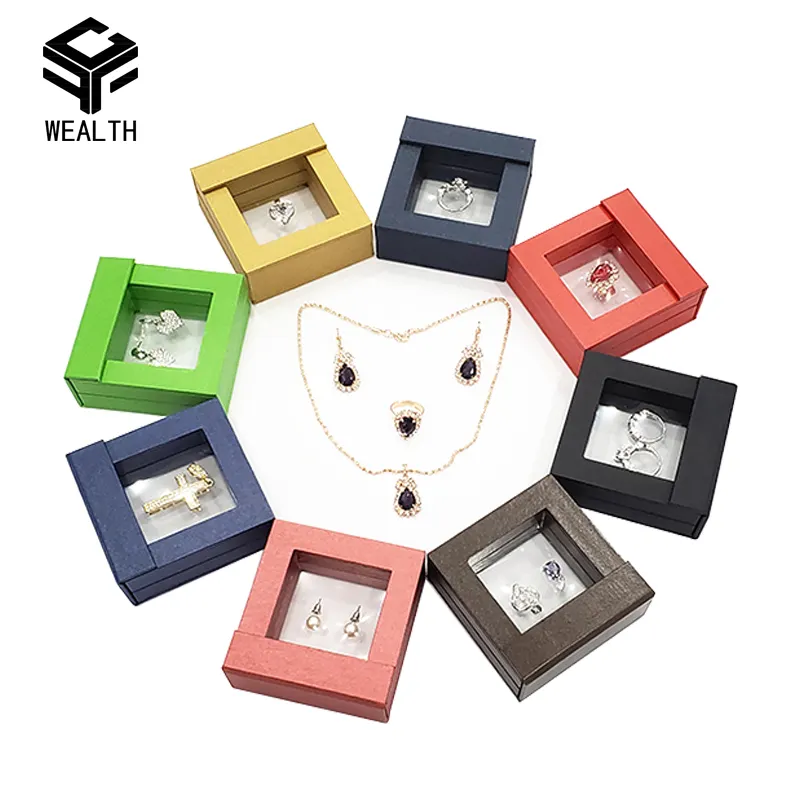 A membrana personalizzato di imballaggio dei monili display gemma 3d sospensione scatola per gioielli