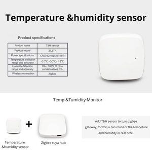 物联网报警系统无线WiFi PIR传感器车窗门传感器温湿度传感器图雅紫蜂智能家庭网关 - Product Image 5