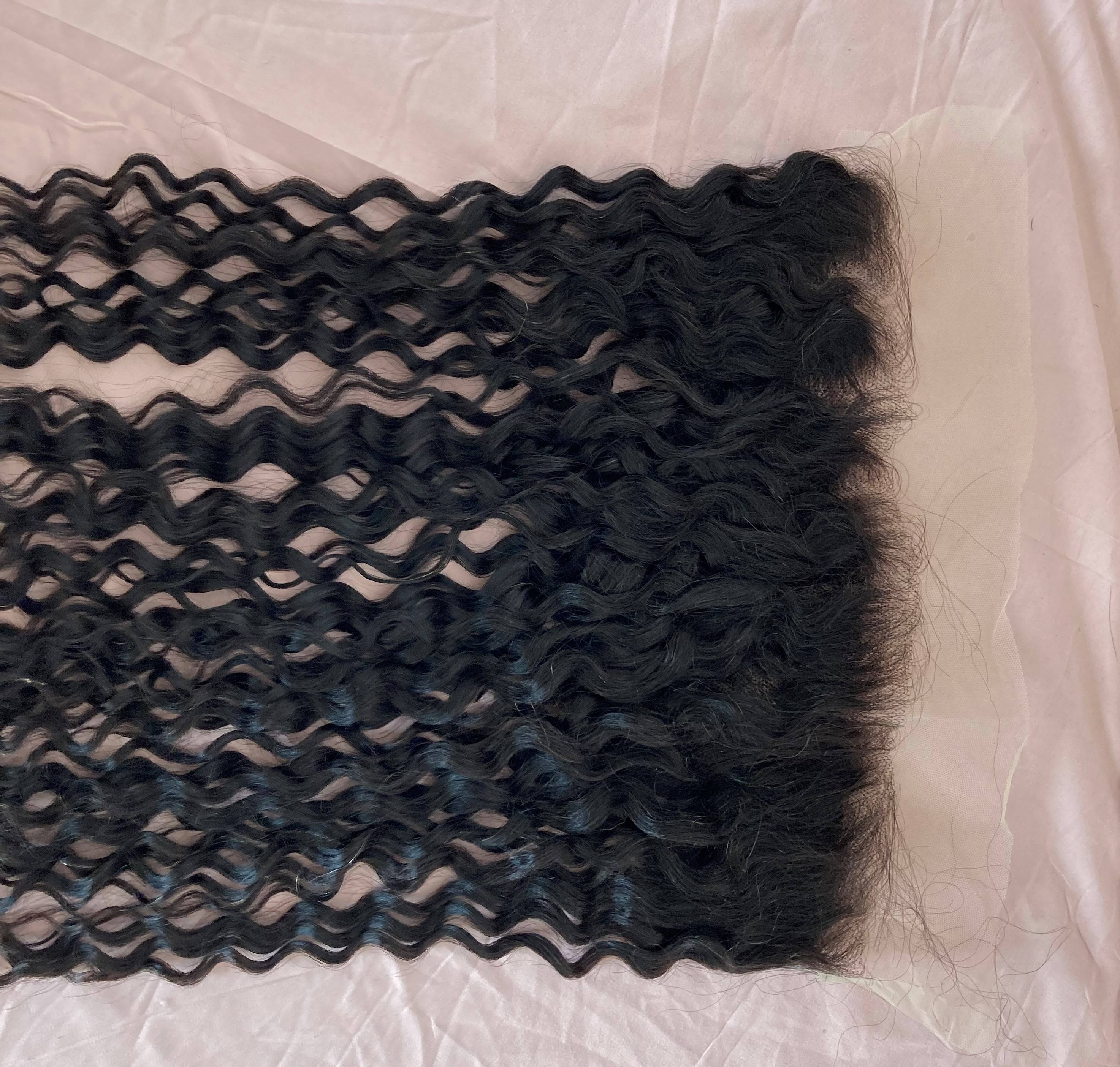 dentelle transparente bouclée