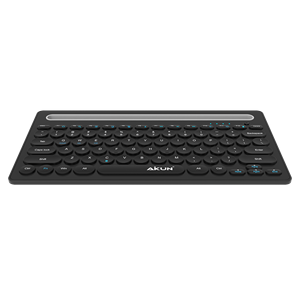 Teclado recargable de triple solución Bluetooth 5,0 + 3,0 + 2,4 Ghz Versión-Conéctese con 3 dispositivos-Soporte para móvil e iPad