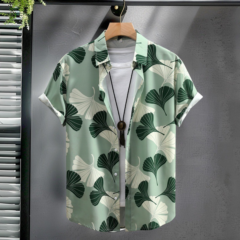 Green gray leaves