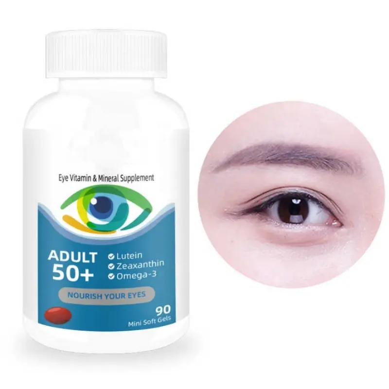 Custom Label Non-GMO & Gluten Free Supplement Eye Health Vitamins Lutein and Zeaxanthin Softgels for eye care