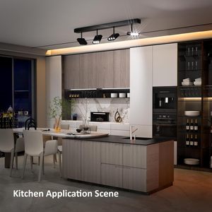 SCON Modern 4-Light LED hüzme aydınlatma kiti 24W dim tavan Spot işıklar dönebilir CCT parlaklık Dimmer uzaktan kontrollü - Product Image 4