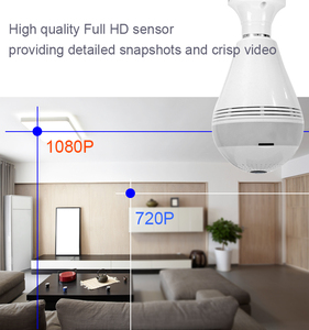 Cámara de seguridad inalámbrica con wifi, Bombilla panorámica de 360 grados con alarma de detección de movimiento, 2MP, 3MP, venta al por mayor de fábrica - Product Image 5