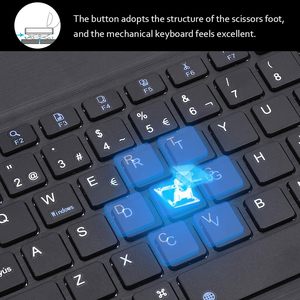 OEM Tablet Bluetooth Teclado Logo Clavier Ergonomique Sans Fil Azerty Teclado portátil para Ipad Android - Product Image 3