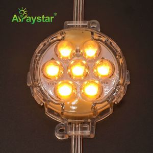 直径40毫米DMX512 RGB防水可寻址发光二极管点光源DC24V发光二极管像素点灯户外装饰 - Product Image 4