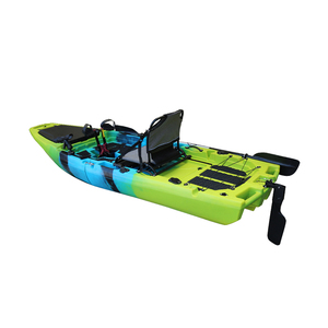 Kayak de plástico duro Modular de 14 pies con sistema de Accionamiento de doble pedal Diseño para 1 persona Sit-On-<span class=keywords><strong>Top</strong></span> Single Paddler Ocean Waters Fishing