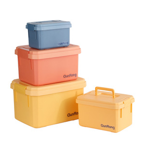 13L雑貨収納ケースキッドおもちゃ収納コンテナ積み重ね可能プラスチック収納ボックス - Product Image 2