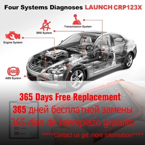 LAUNCH X431 CRP123X OBD2 escáner lector de código automático CRP 123x herramienta de diagnóstico de coche ENG AT ABS SRS WIFI diagnóstico escaneo OBDII - Product Image 2