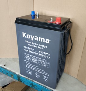 L16G батарея глубокого цикла, 6 В 380AH, гелевая скруббер, подметальная батарея, конструкция глубокого цикла - Product Image 5