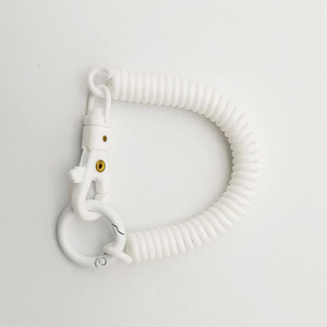 Giá rẻ màu nhựa mùa xuân Keychain dây có thể thu vào mùa xuân Móc chìa khóa cho các phím hoặc túi hoặc chủ sở hữu thẻ - Product Image 6