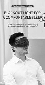 KV Топ Профессиональный Массажер для ухода за глазами складной 3D точечный Вибрационный массажер для глаз и головы с тепловым компрессом - Product Image 2