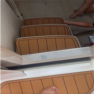 2002-2007 Sea Ray <strong>Sundancer</strong> <strong>300</strong> Swim Platform Cockpit Pad Boat EVA Teak Floor Backing Adhesive SeaDek Gatorstep Style Floor - Product Image 6